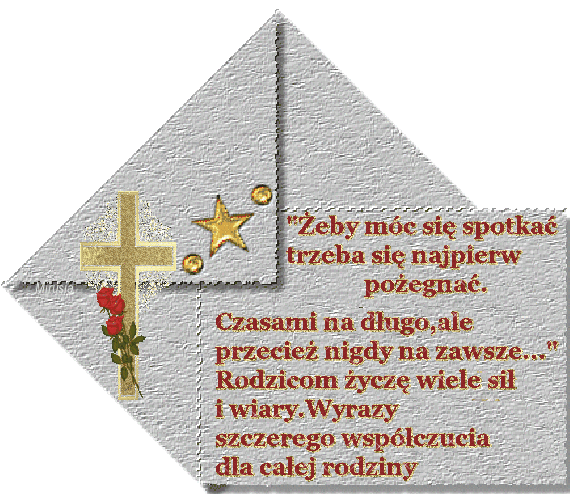 Srebrny list z kondolencjami